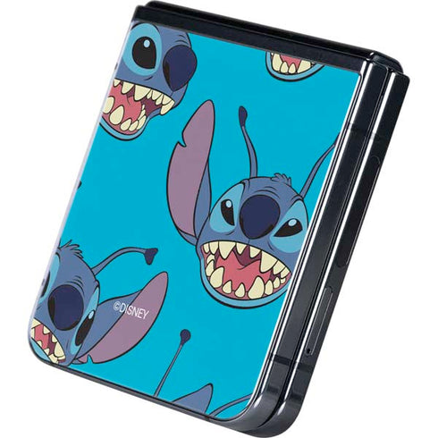 Disney Lilo and Stitch Face Expression Pattern Galaxy Z Flip5 5G Skin